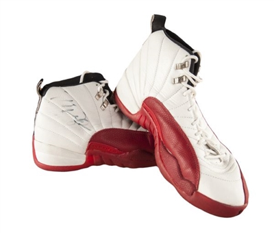 1996-1997 Michael Jordan Game Used Nike Air Jordan XII Sneakers (PSA/DNA)